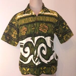 TOHKI Hawaii Vintage Button Down Short Sleeve Shirt